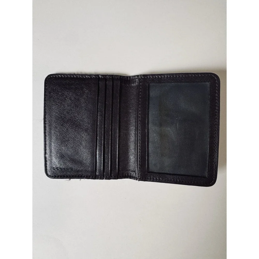Celine Wallet Triomphe Monogram Leather ID & Card Holder Brown